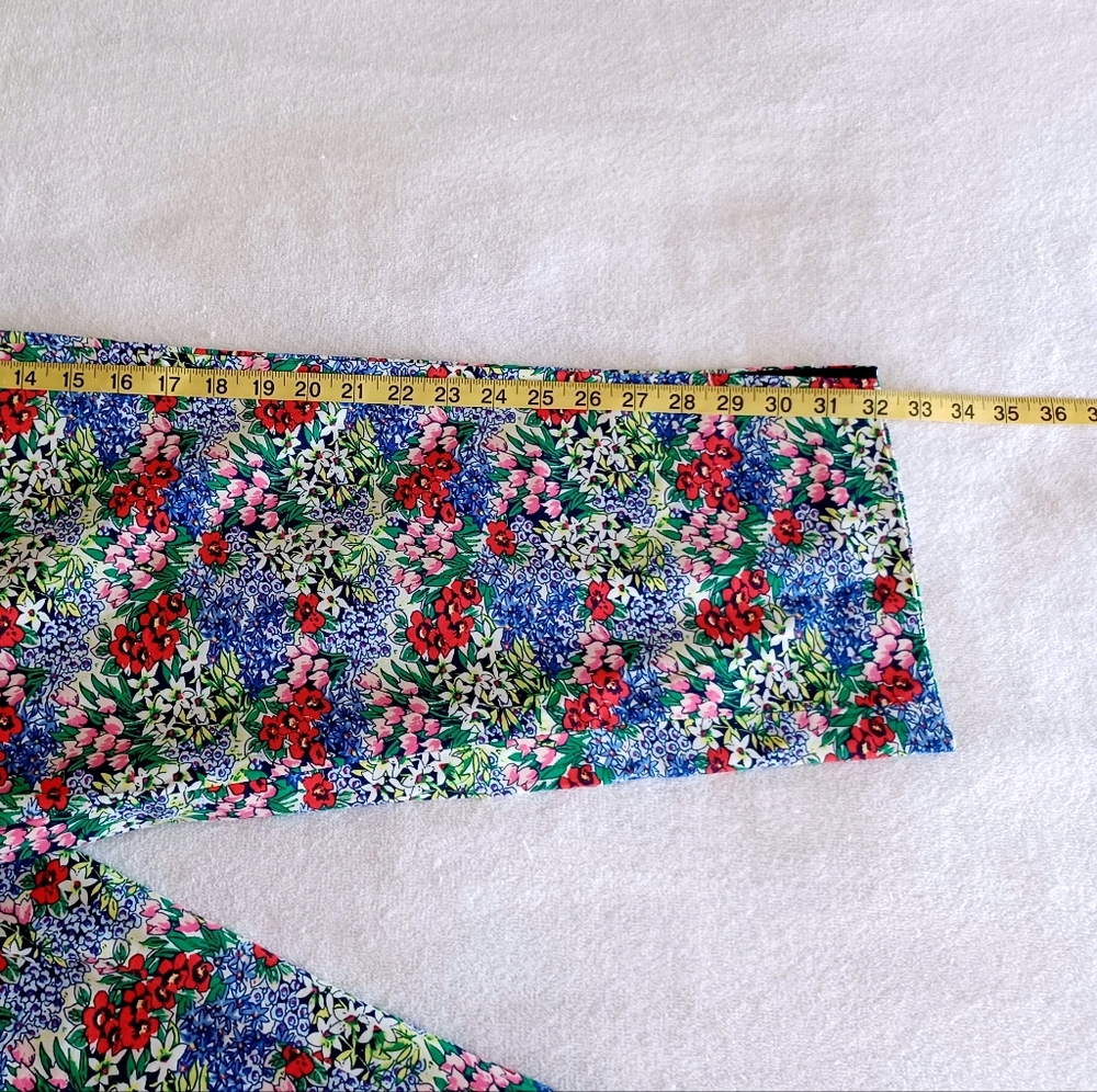 Talbots Perfect Skimmer - Floral Pants, Size 12 - Picture 13 of 16